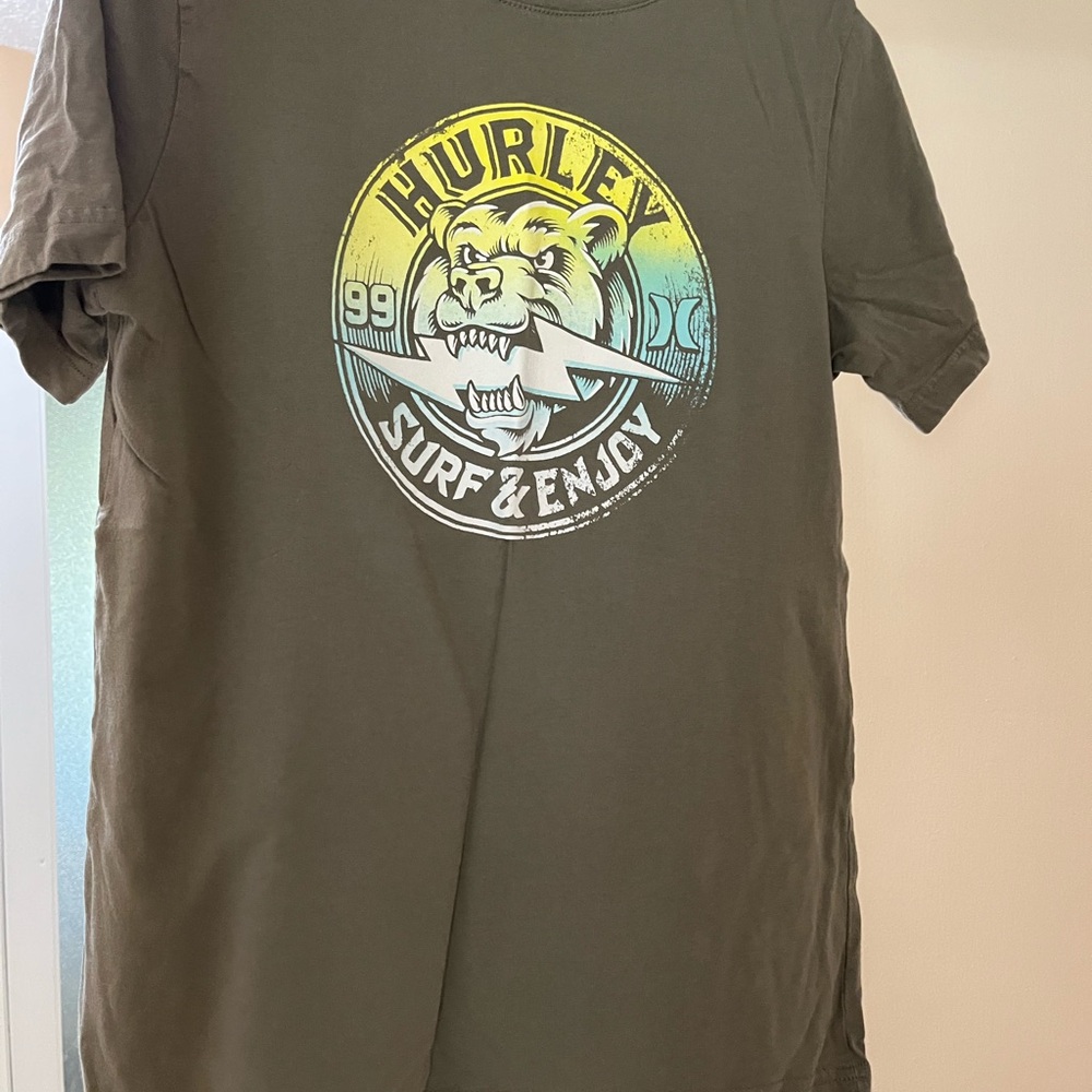 Hurley Kids Surf & Enjoy Tee - Olive